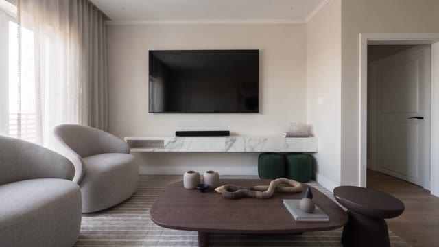 Tampa apartment dining and living area, video still